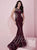 Tiffany Homecoming - Illusion Back with Fully Sequin Embellishment Trumpet Dress 16149 In Red and Black