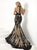 Tiffany Homecoming - Beaded Choker Neck Lace Overlay with Cutout Details Evening Gown 16150 In Black and Neutral