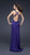 La Femme 16152 Deep V-neckline with Strappy Back Evening Dress In Majestic Purple