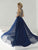 Tiffany Homecoming - Jeweled Sleeveless A-line Gown In Blue