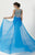 Tiffany Homecoming - Embellished Long Dress with Drape 16158 In Blue