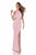 Terani Couture - Endearing Embellished Jewel Neck Sheath Gown 1615P1299A In Pink