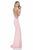 Terani Couture - Endearing Embellished Jewel Neck Sheath Gown 1615P1299A In Pink