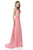 Terani Couture - Crystal Embedded Strappy Back Grecian Style Gown 1615P1313A in Pink
