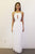 Terani Couture - 1615P1306A Beaded Halter Neck Column Dress in White