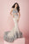 Tiffany Homecoming - Enchanting Jewel Illusion Trumpet Long Evening Gown 16160 In Neutral and Gray