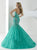 Tiffany Homecoming - Rhinestone Embellished Sweetheart Evening Gown 16162 In Green