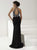 Tiffany Homecoming - Vibrantly Ornate High Halter Long Evening Gown 16176 In Black and Multi-Color