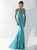 Tiffany Designs - 16180 Crisscross Haltered Neckline Mermaid Gown