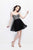 Primavera Couture - Strapless Crystal Beaded Sweetheart Short Party Dress 1619 in Black and Silver