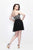 Primavera Couture - Strapless Crystal Beaded Sweetheart Short Party Dress 1619 in Black and Silver