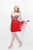 Primavera Couture - Strapless Crystal Beaded Sweetheart Short Party Dress 1619 in Red and Silver