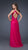 La Femme - Sleek Asymmetrical Sheath Gown with a Diamond Cutout 16206 in Pink