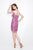 Primavera Couture - Strapless Crystal Beaded Sweetheart Short Sheath Dress 1620 in Pink and Silver
