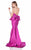 Terani Couture -Sparkling Waist Peplum Evening Gown 1621E1475 In Fuchsia
