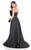 Terani Couture - Stunning Beaded Tulle A-Line Gown 1621E1501 In Black