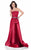Terani Couture - Stunning Beaded Tulle A-Line Gown 1621E1501 In Cherry