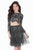 Terani Couture - Two-Piece Bateau Illusion Lace Cocktail Dress 1621H1035 In Black and Neutral