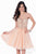 Terani Couture - Bejeweled Sweetheart Lace Up A-Line Dress 1621H1092 In Pink and Gold