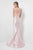 Terani Couture - Delicate Foliate Fit and Flare Gown 1621M1721 In Pink