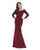 Morrell Maxie - 16228 Pleated Off-shoulder Trumpet Dress In Red