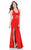 Terani Couture - Alluring Double Cutout Mermaid Gown 1622E1557 In Red