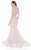 Terani Couture - Lavishly Beaded Jewel Neck Mermaid Gown 1622GL1982 In Pink and Neutral