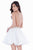 Terani Couture - Lavish Lace Illusion Cocktail Dress 1622H1103 In White