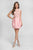 Terani Couture - Jewel Neckline Embellished Lace Cocktail Dress 1622H1123 In Pink