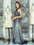 Colors Dress - 1622 Halter Neck Embellished Evening Gown in Blue