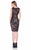 Terani Couture - Metallic Floral Evening Dress 1623C1411 In Black and Nude