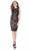 Terani Couture - Metallic Floral Evening Dress 1623C1411 In Black and Nude