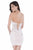 Terani Couture - Floral Flair Corset Dress 1623H1229 In Pink and White