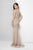 Terani Couture - Embellished Long Dress 1623M1858 In Neutral
