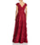 Aidan Mattox - Embroidered Floral Mesh Dress 54469650 in Red