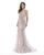 Morrell Maxie - 16244 Bead Embellished Trumpet Evening Gown In Purple