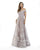 Morrell Maxie - 16246 Beaded Off-Shoulder A-Line Dress In Purple