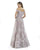 Morrell Maxie - 16246 Beaded Off-Shoulder A-Line Dress In Purple