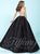 Tiffany Homecoming - Long Prom Dress with Beaded Bodice and V-Back 16253 in Black and Neutral
