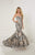 Tiffany Homecoming - 16260 Plunging Sweetheart Sequined Mermaid Gown In Silver and Neutral