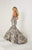 Tiffany Homecoming - 16260 Plunging Sweetheart Sequined Mermaid Gown In Silver and Neutral