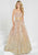 Tiffany Homecoming - 16264 Strapless Sweetheart Ombre Sequined Ballgown In Pink and Gold