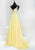 Tiffany Homecoming - 16265 Bejeweled Bodice Chiffon A-Line Gown In Yellow