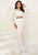 Tiffany Homecoming - 16270 Long Sleeve Two-Piece Sequined Lace Gown In White and Neutral