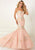 Tiffany Homecoming - 16273 Intricate Floral Appliqued Lace Trumpet Gown In Pink and Multi-Color