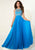 Tiffany Homecoming - 16275 Sleeveless Crystal Foliage  A-Line Gown In Blue