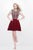 Primavera Couture - Adorned Jewel Chiffon A-Line Cocktail Dress 1627 in Red