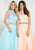 Tiffany Homecoming - 16281 Two Piece High A-line Dress In Blue and Pink