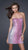 La Femme - Sequined Ombre Sweetheart Sheath Dress 16285 In Pink