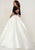 Tiffany Designs - Beaded Velvet/Mikado A-line Dress 16287